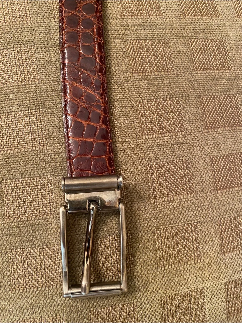 TARDINI Brown Alligator Men’s Belt